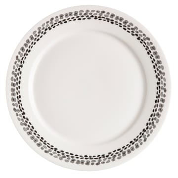 Klappersten tallerken 28 cm 4-stk. - svart-hvit - Scandi Living