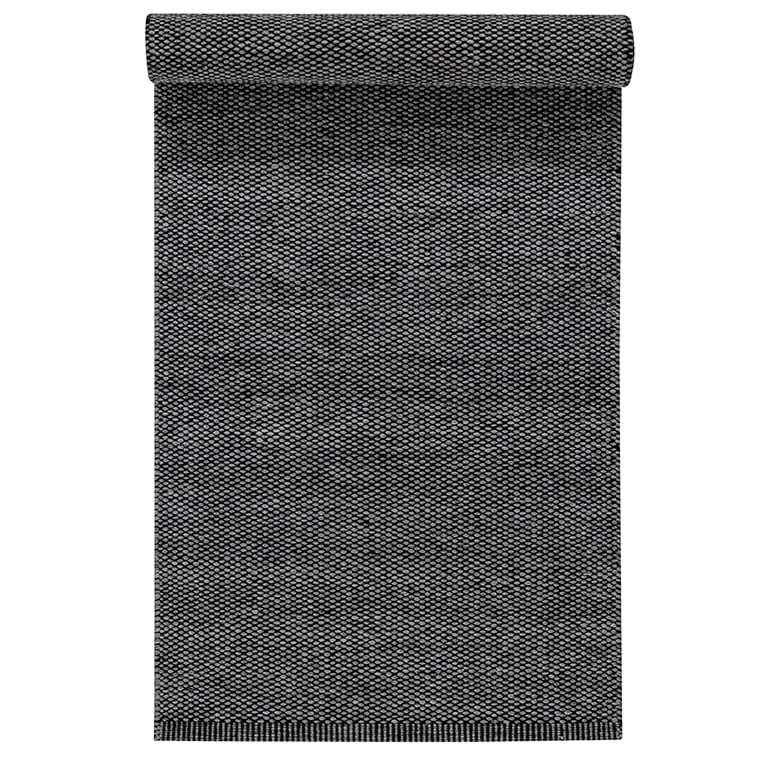 Bilde av Scandi Living Lea ullteppe svart 80x240 cm