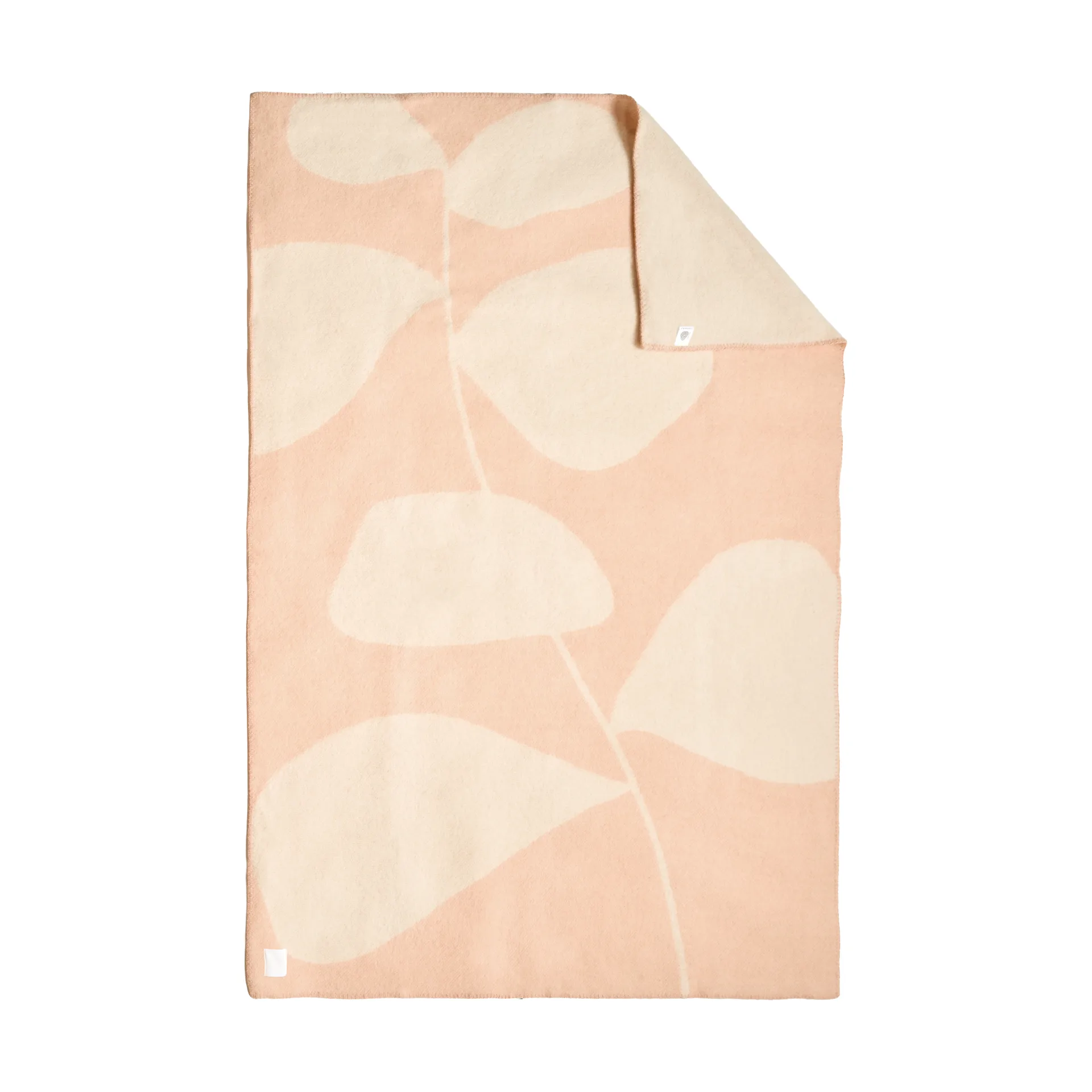 Leaf ullpledd 130x180 cm, Fersken Scandi Living