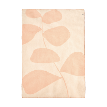 Leaf ullpledd 130x180 cm - Fersken - Scandi Living