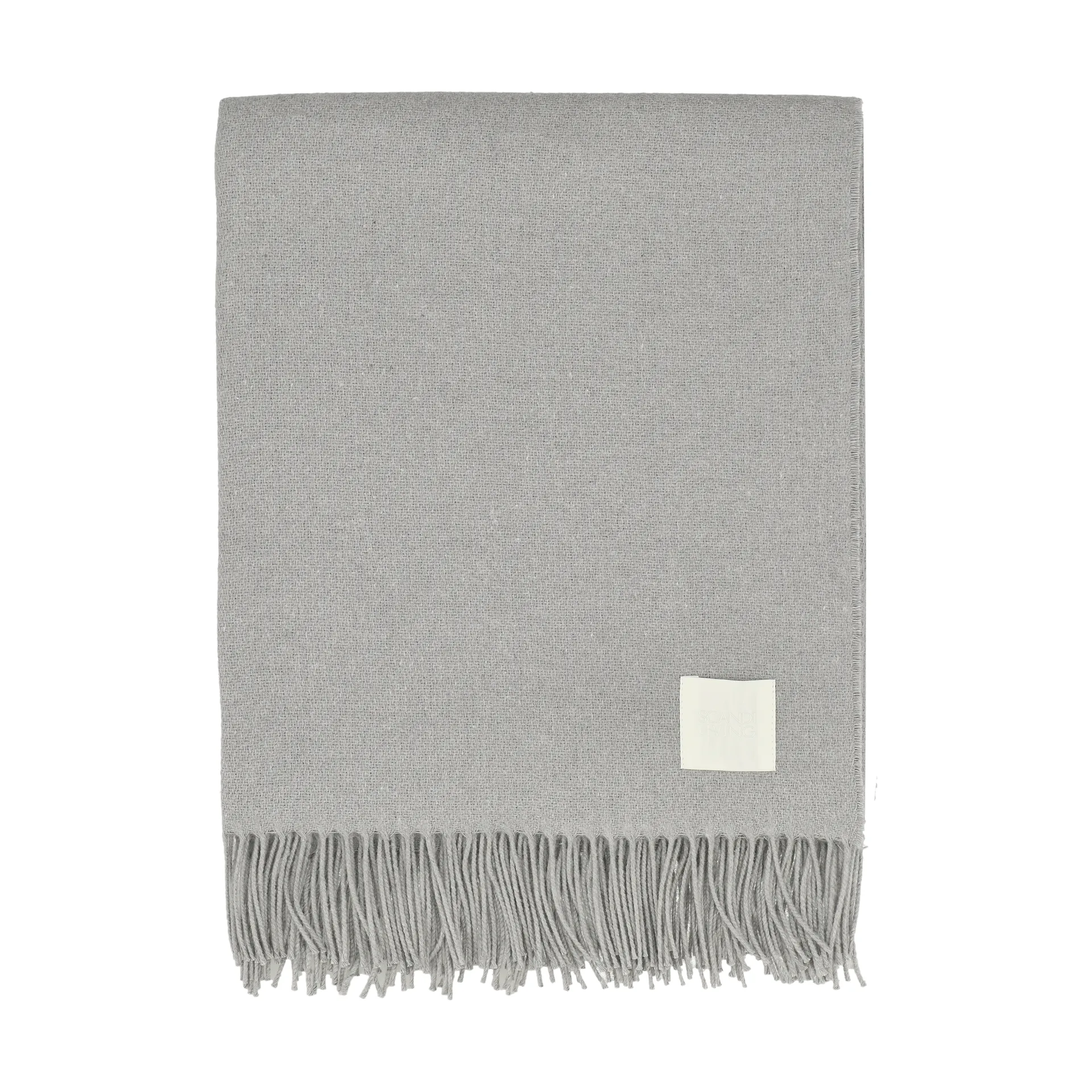Loom bomullspledd 125x170 cm, Fog Scandi Living
