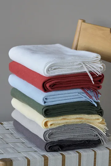 Loom bomullspledd 125x170 cm - Taupe - Scandi Living