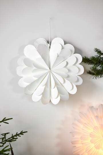 Lucia julestjerne 45 cm  - Hvit  - Scandi Living