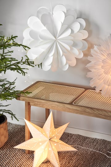 Lucia julestjerne 45 cm  - Hvit  - Scandi Living