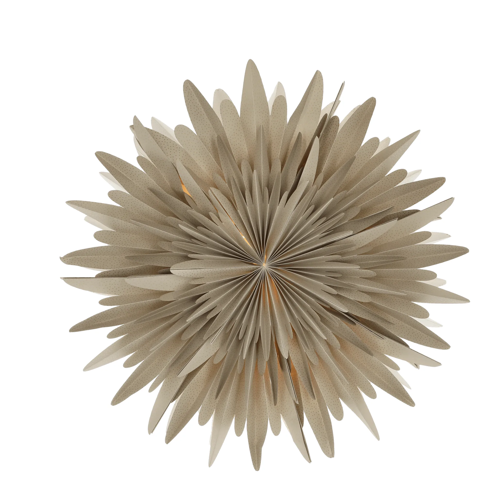 Luna adventsstjerne beige med prikker , 60 cm Scandi Living