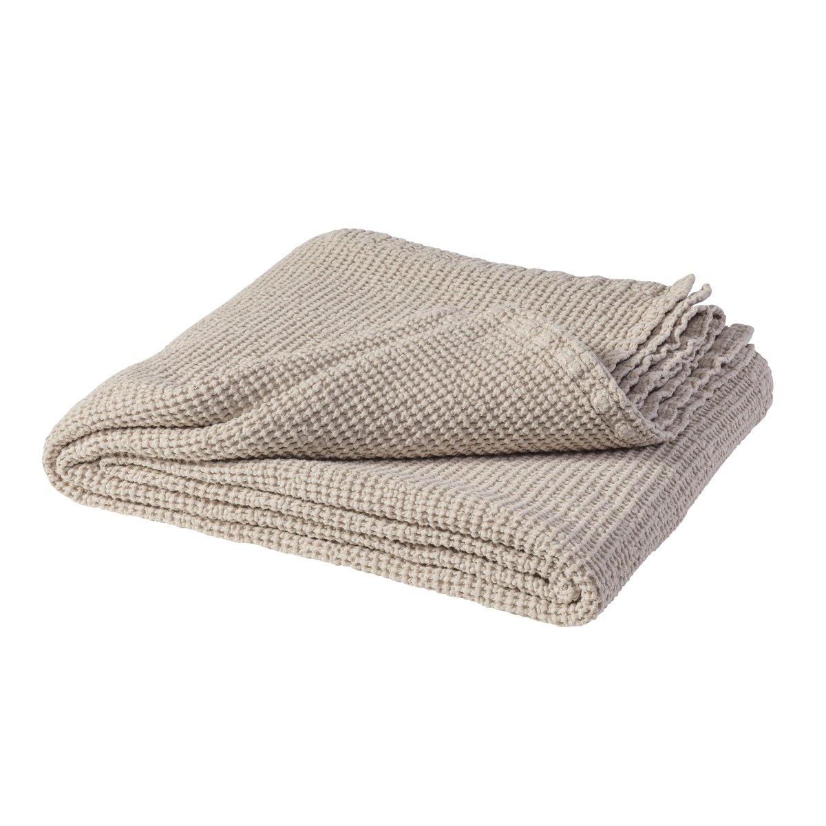 Bilde av Scandi Living Moss sengeteppe 160x260 cm Beige