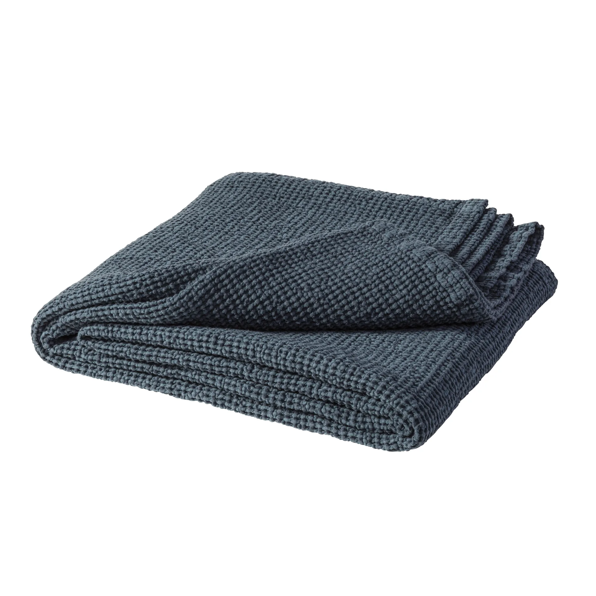 Moss sengeteppe 160x260 cm, Storm blue (blå) Scandi Living