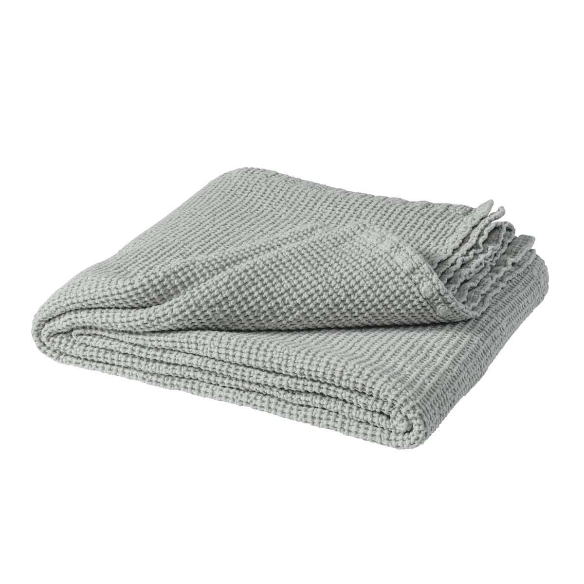 Bilde av Scandi Living Moss sengeteppe 260x260 cm Stone