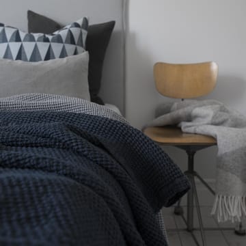 Moss sengeteppe 260x260 cm - Storm blue (blå) - Scandi Living