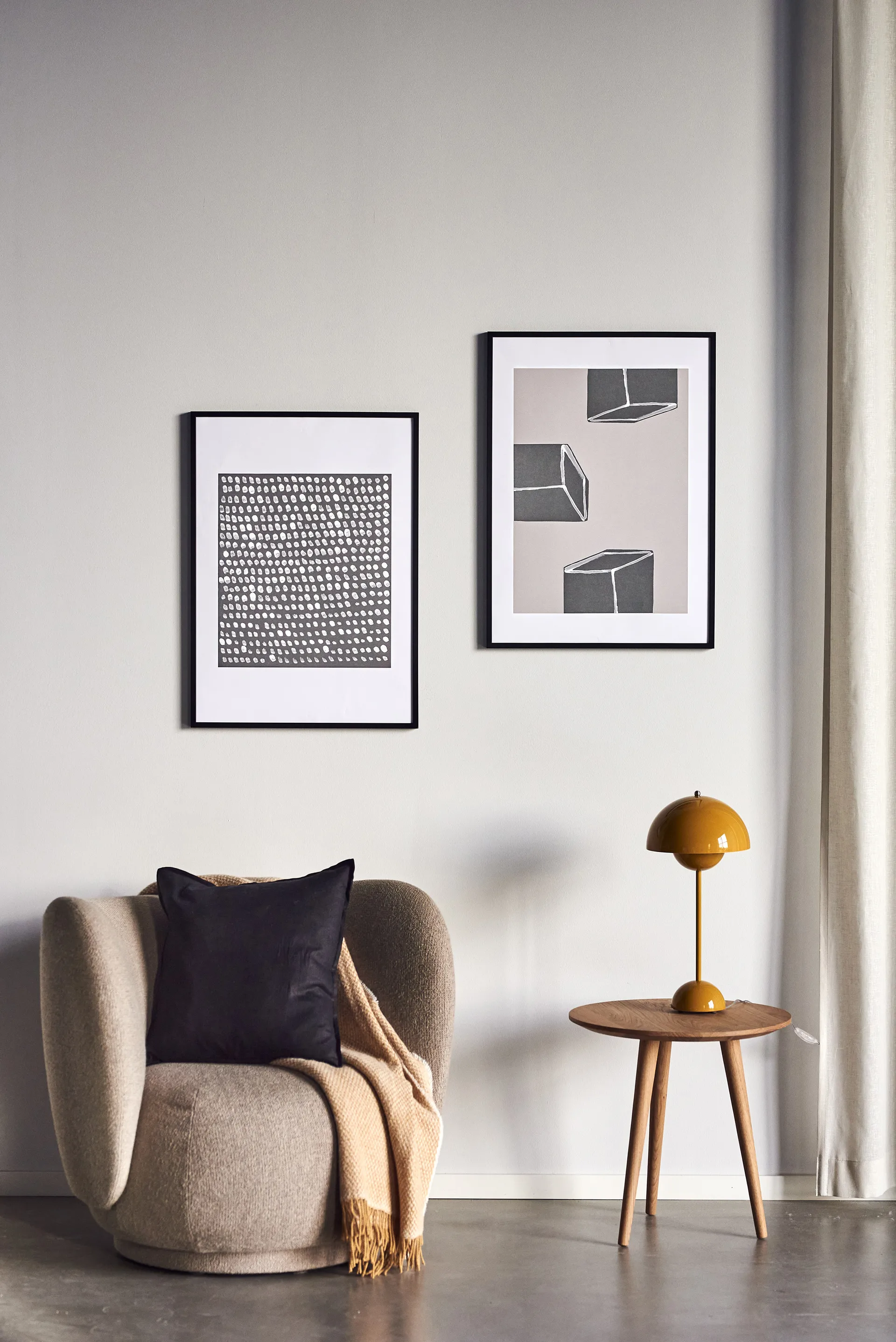 Multitude poster grå, 50x70 cm Scandi Living