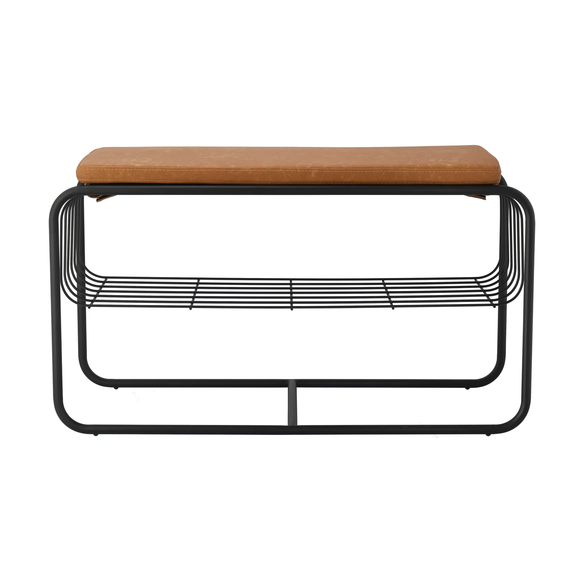 Nod benk/skohylle 80x36c42 cm, Black Scandi Living