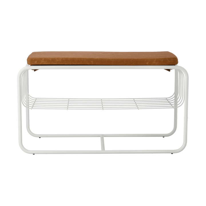 Nod benk/skohylle 80x36c42 cm, White Scandi Living