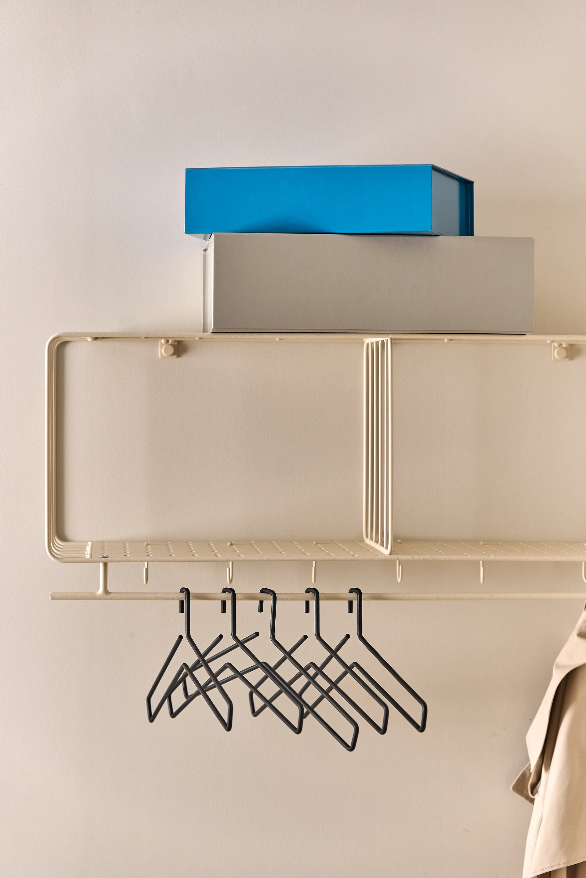 Nod hatthylle 90 cm, Beige Scandi Living