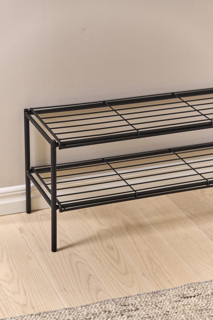 Nod skohylle 80x30x37 cm, Black Scandi Living