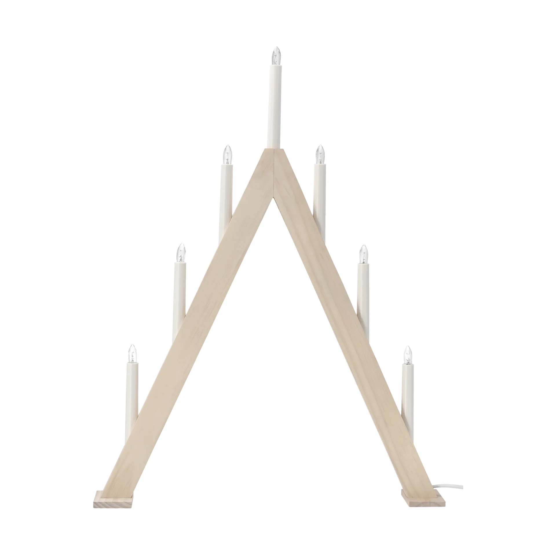 Nord adventslysestake 60 cm, Hvitlasert Scandi Living