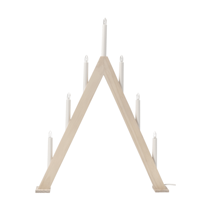 Nord adventslysestake 60 cm - Hvitlasert - Scandi Living