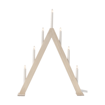 Nord adventslysestake 60 cm - Hvitlasert - Scandi Living