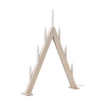 Nord adventslysestake 60 cm - Hvitlasert - Scandi Living