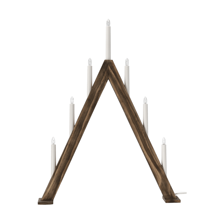 Nord adventslysestake 60 cm - Mørkbeiset - Scandi Living