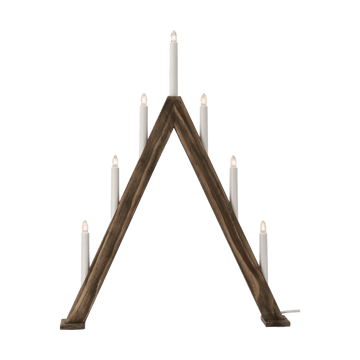 Nord adventslysestake 60 cm - Mørkbeiset - Scandi Living