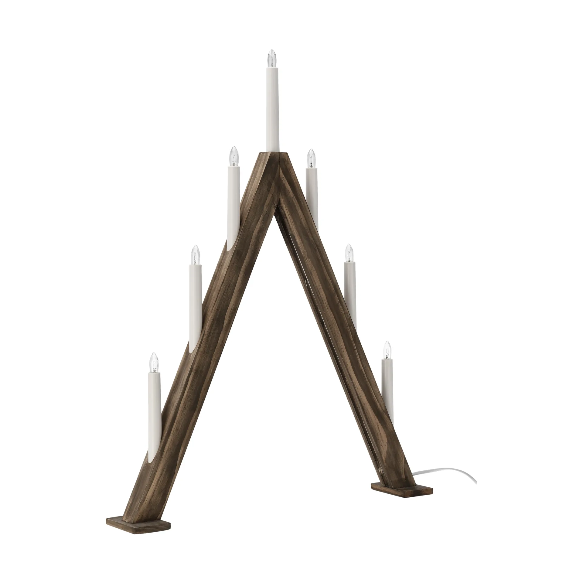 Nord adventslysestake 60 cm, Mørkbeiset Scandi Living