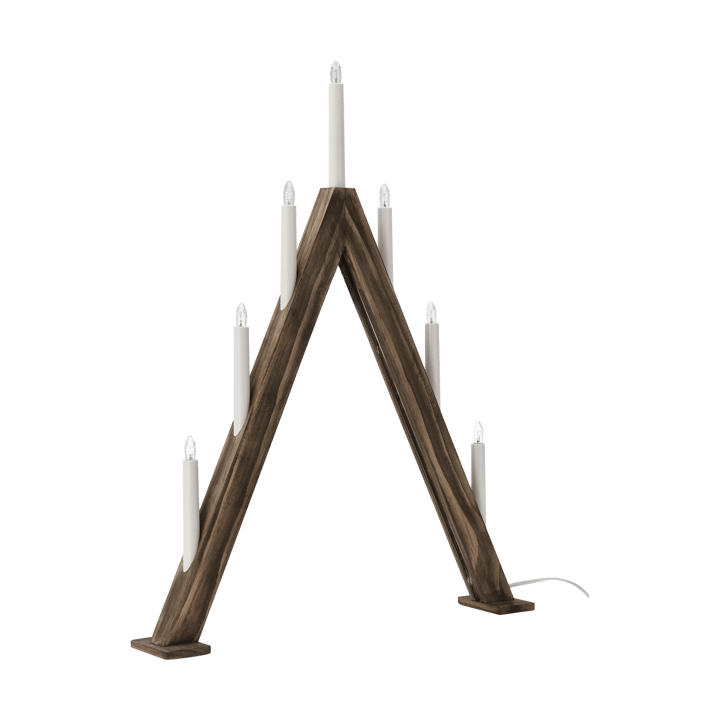 Nord adventslysestake 60 cm, Mørkbeiset Scandi Living