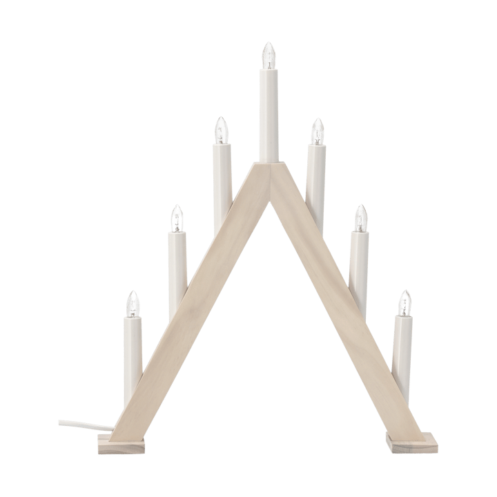 Nord adventsstake 40 cm - Hvitlasert - Scandi Living