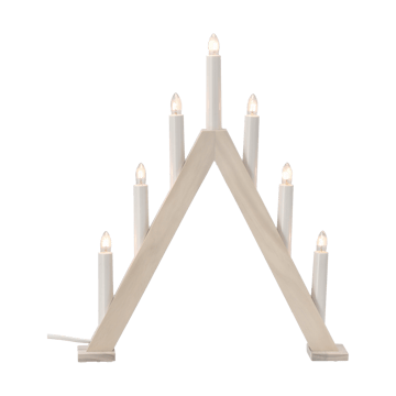 Nord adventsstake 40 cm - Hvitlasert - Scandi Living