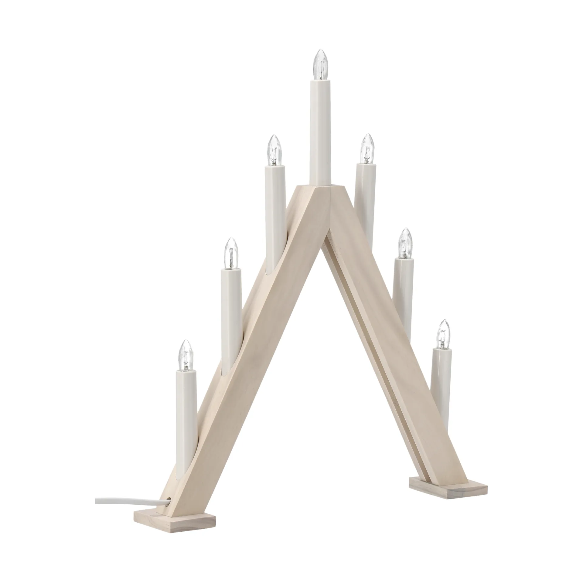 Nord adventsstake 40 cm, Hvitlasert Scandi Living