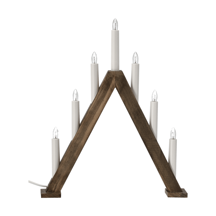 Nord adventsstake 40 cm - Mørkbeiset - Scandi Living