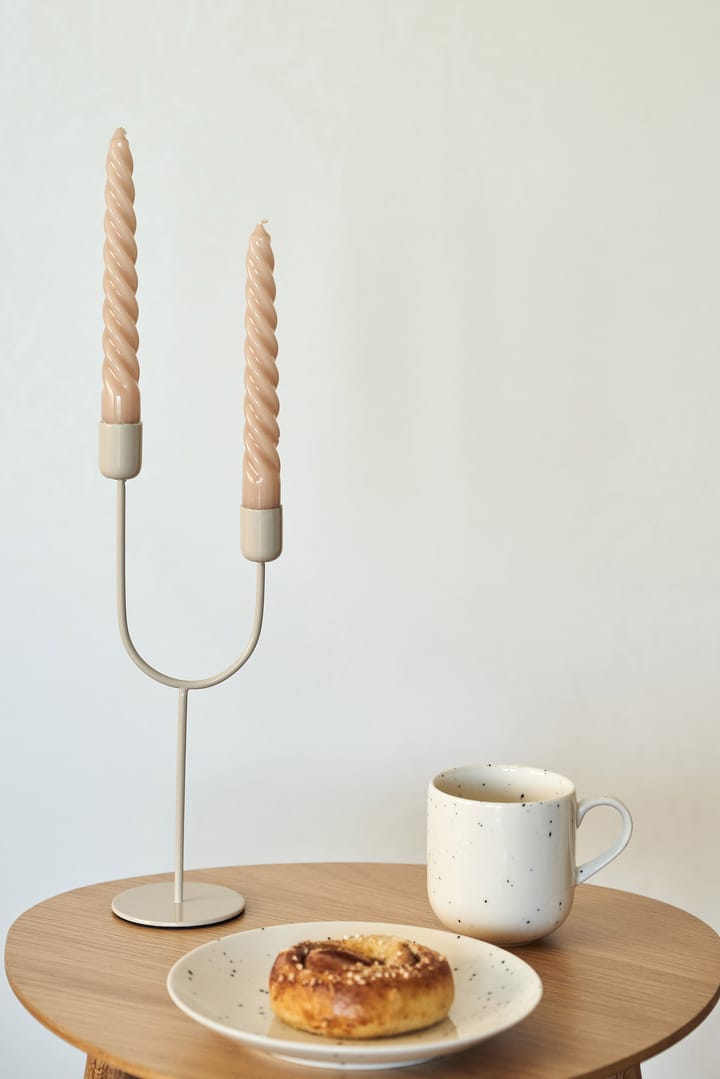 Norden lysestake, Beige Scandi Living