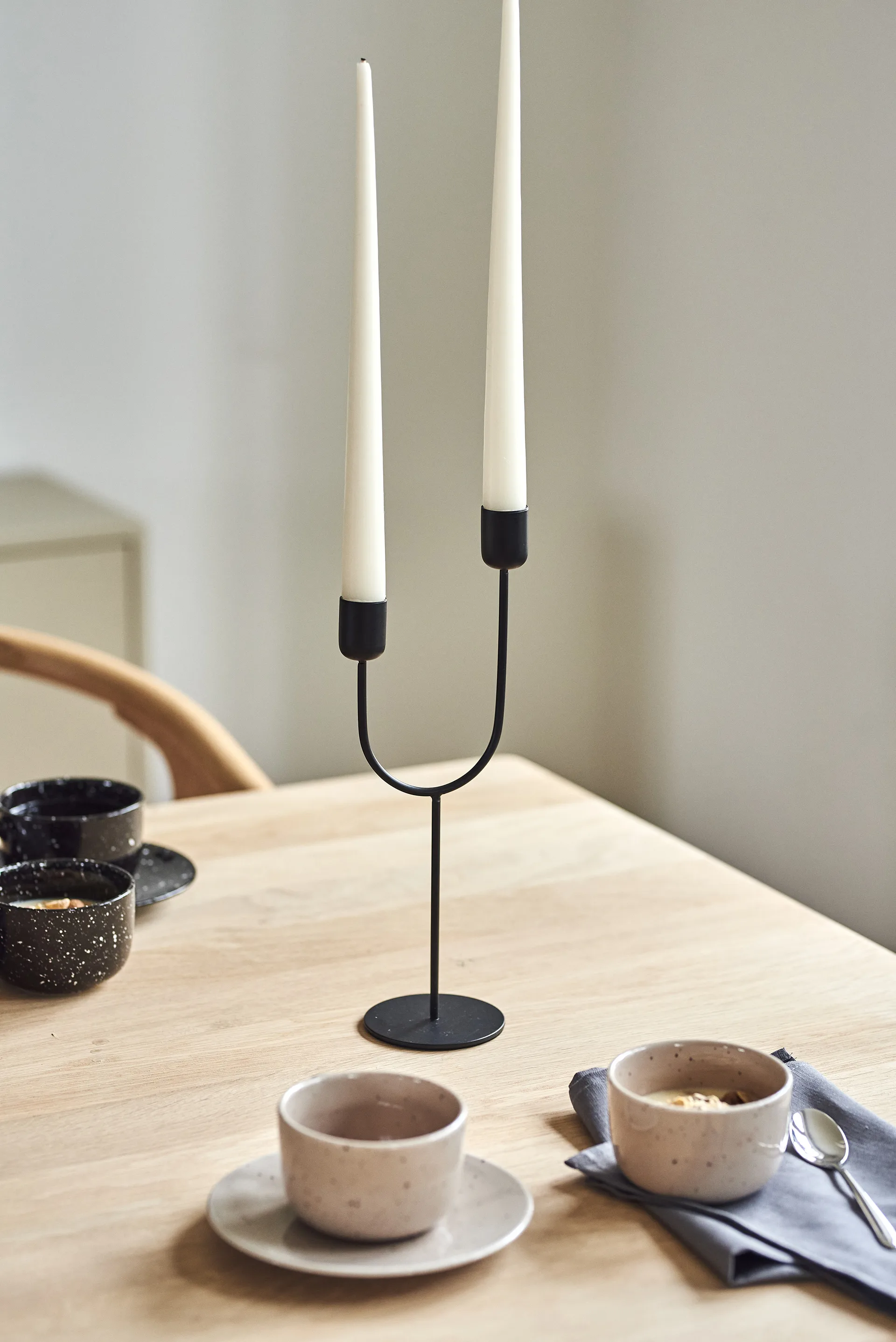 Norden lysestake, Svart Scandi Living