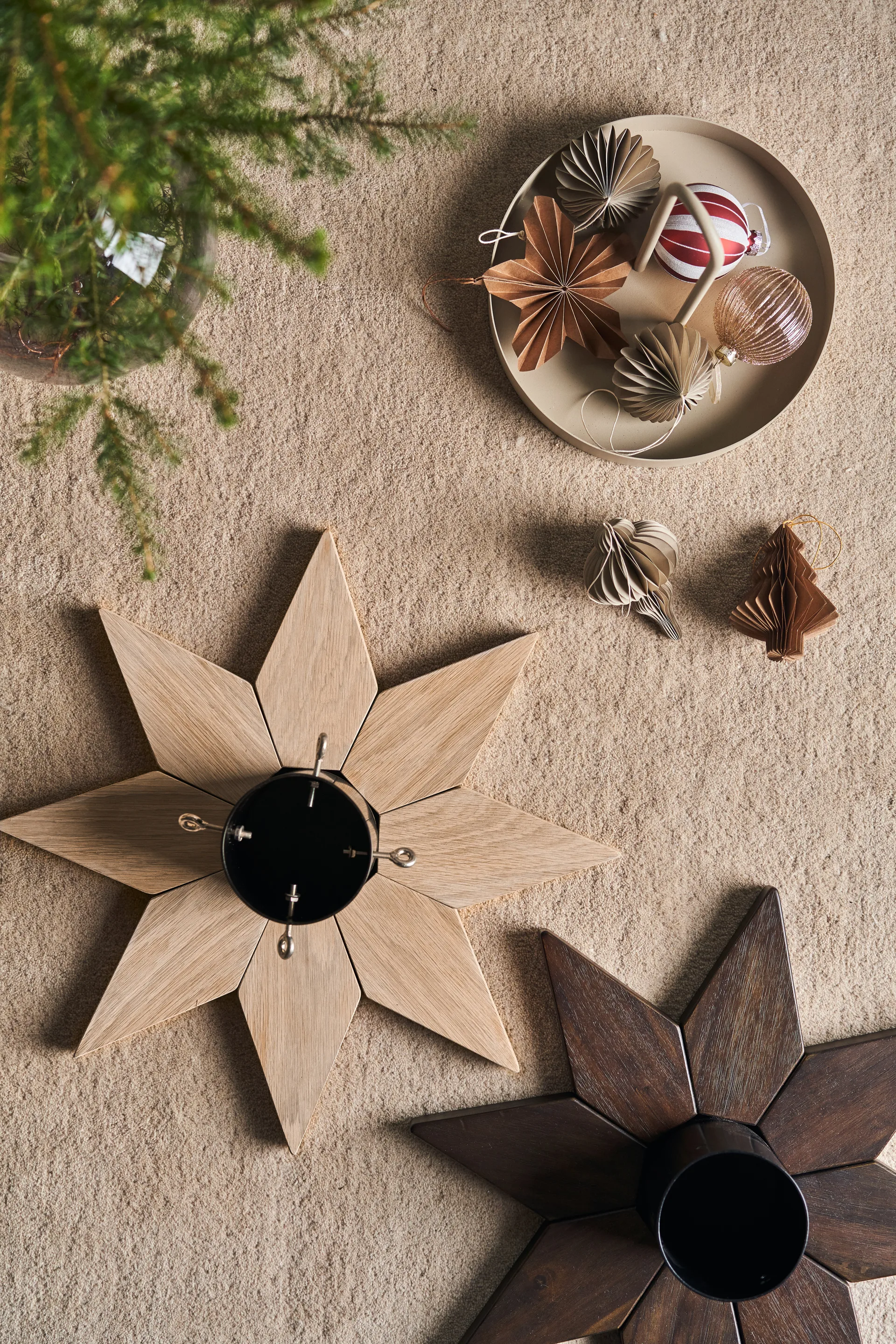 Onion juletrekuler 4-pakning, Beige Scandi Living
