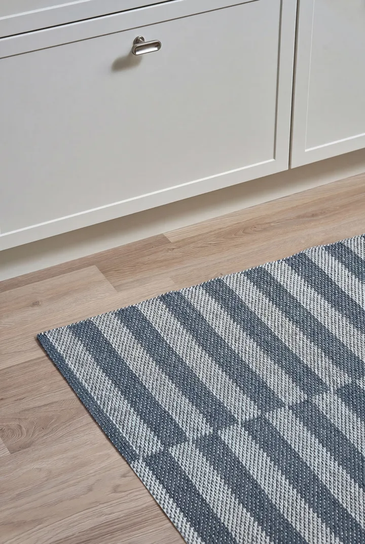 Path teppe - Ocean blue, 150x200 cm - Scandi Living