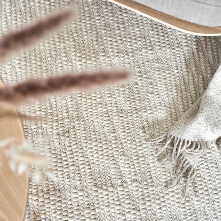 Pebble ullteppe hvit, 170x240 cm Scandi Living