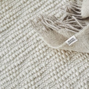 Pebble ullteppe hvit - 170x240 cm - Scandi Living