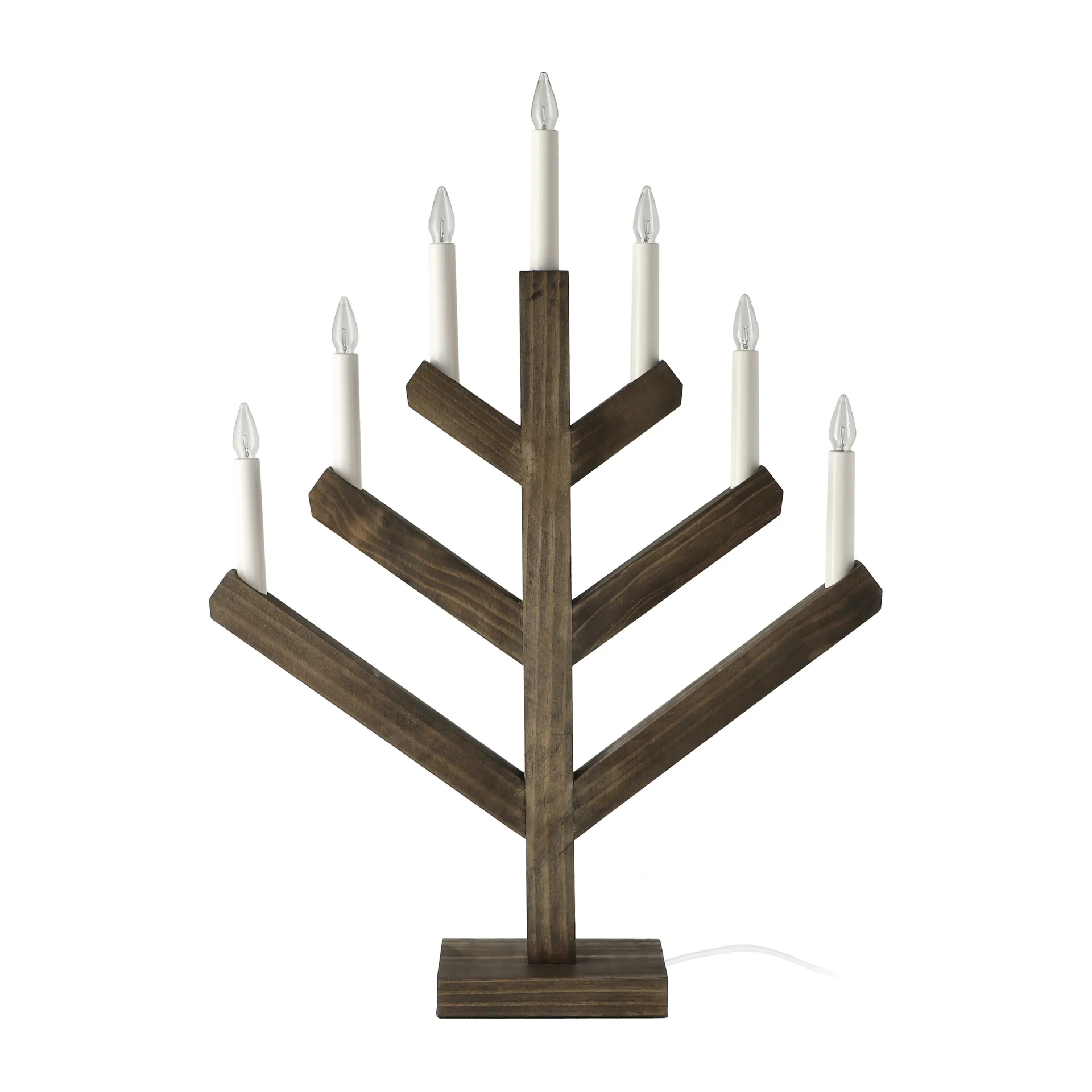 Pine adventslysestake 62 cm, Mørkbeiset Scandi Living