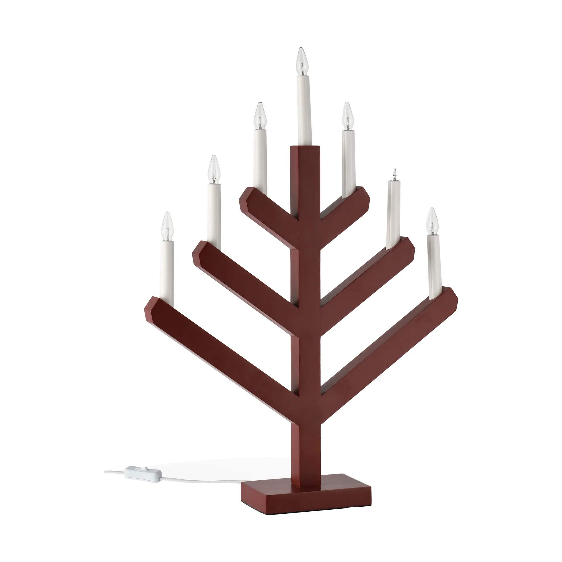 Pine adventslysestake 62 cm, Rød Scandi Living