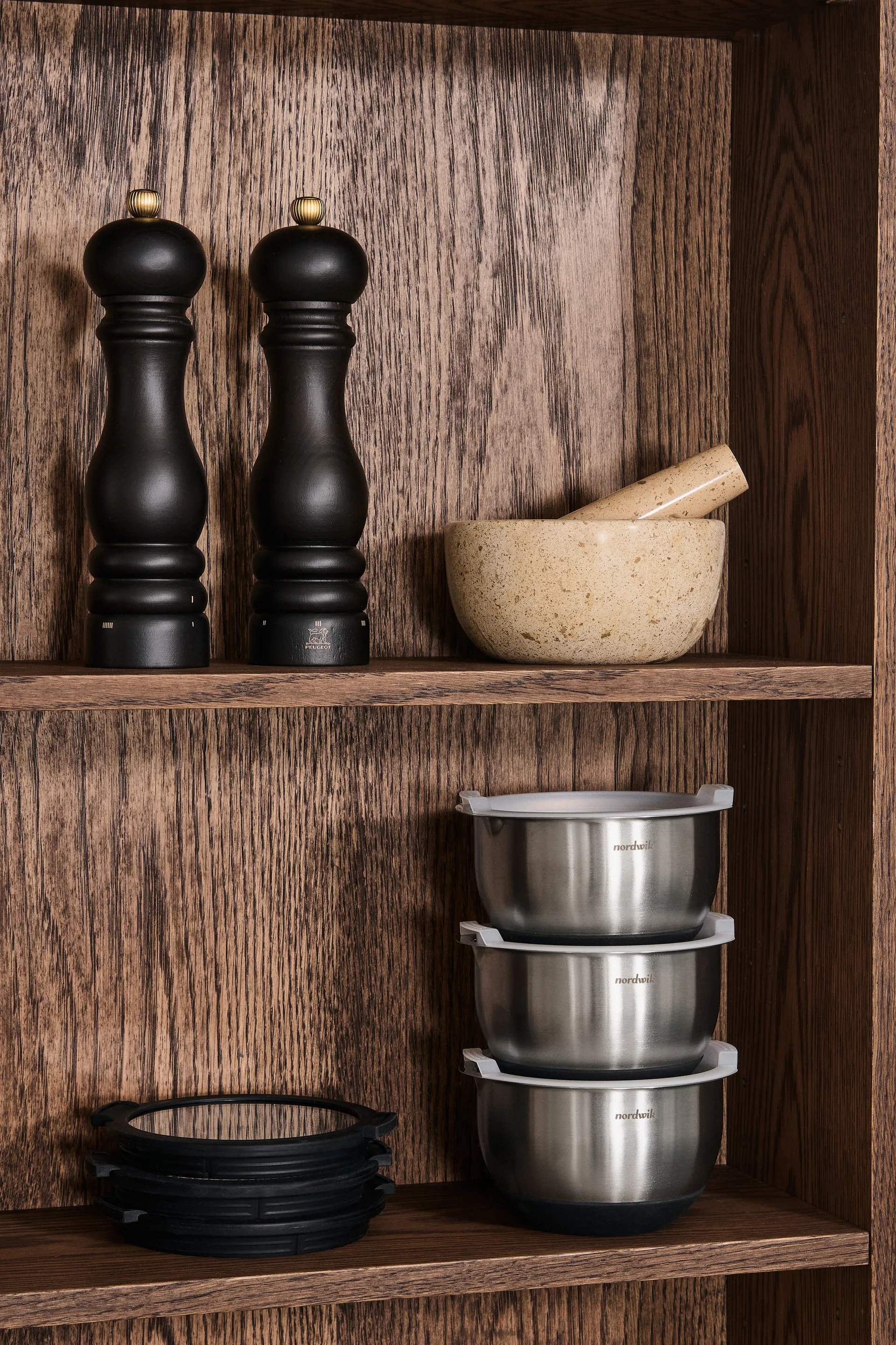 Ridge mørtel Ø14x7 cm, Marmor Scandi Living