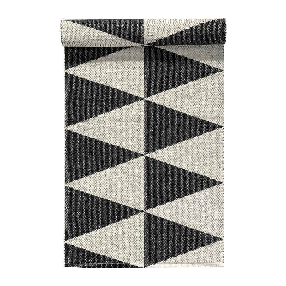 Bilde av Scandi Living Rime gulvteppe sort 70 x 150 cm