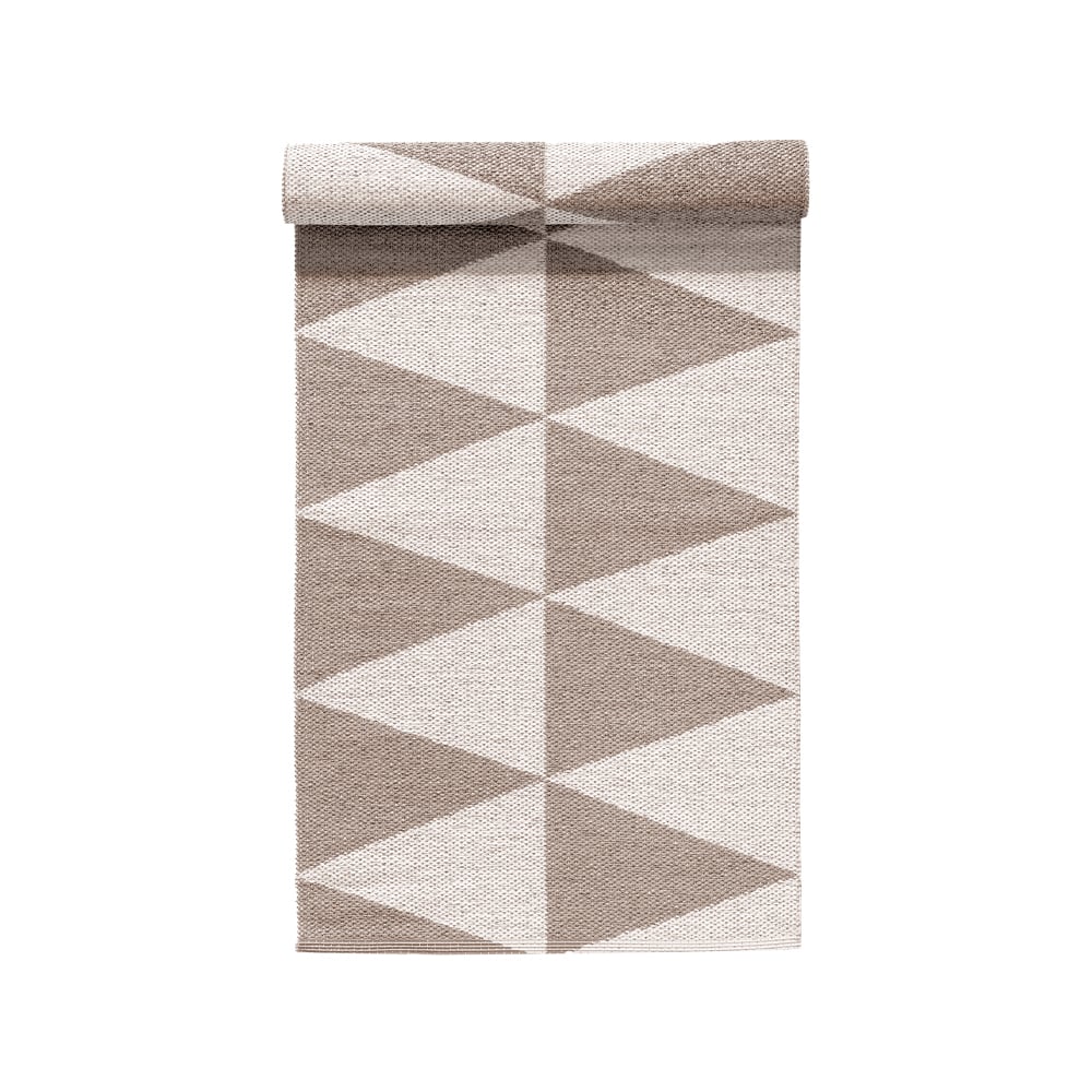 Bilde av Scandi Living Rime plastteppe greige 70 x 150 cm