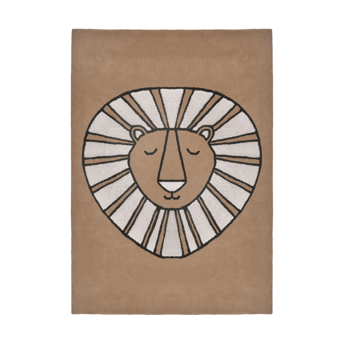 Bilde av Scandi Living Roar ullteppe 170x240 cm Sand