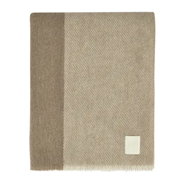 Row stripete ullpledd - Beige, 120x185 cm - Scandi Living