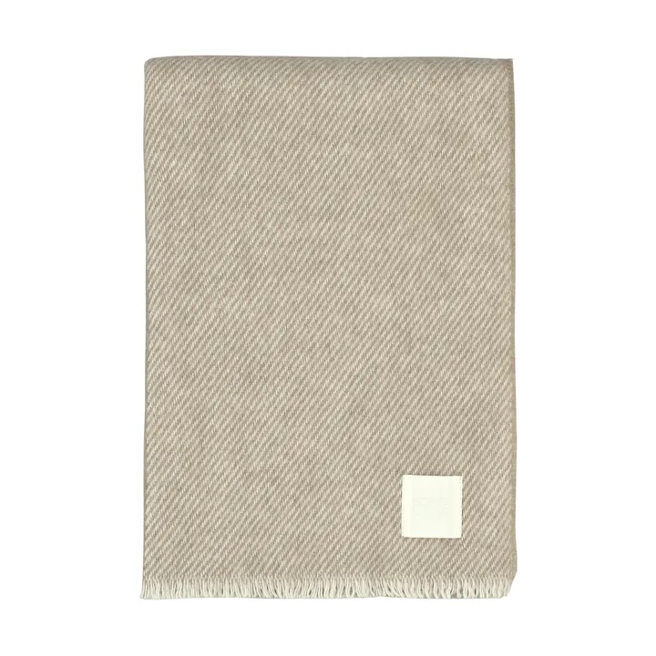 Row stripete ullpledd - Beige, 120x185 cm - Scandi Living