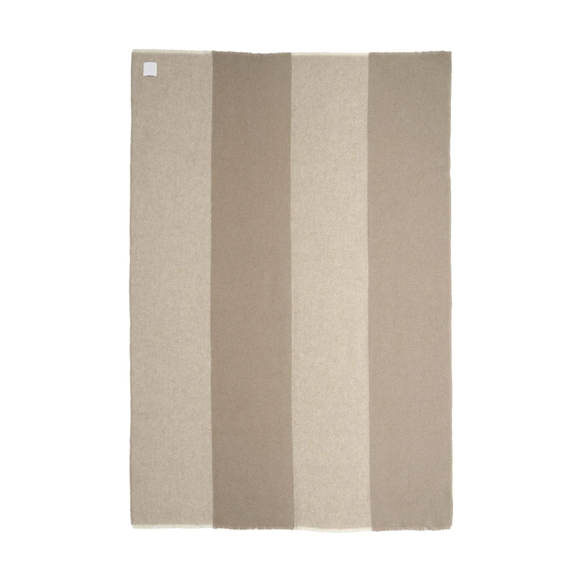Row stripete ullpledd, Beige, 120x185 cm Scandi Living