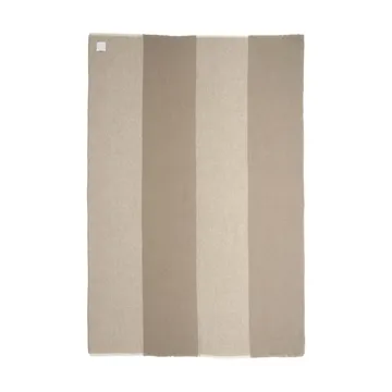 Row stripete ullpledd - Beige, 120x185 cm - Scandi Living