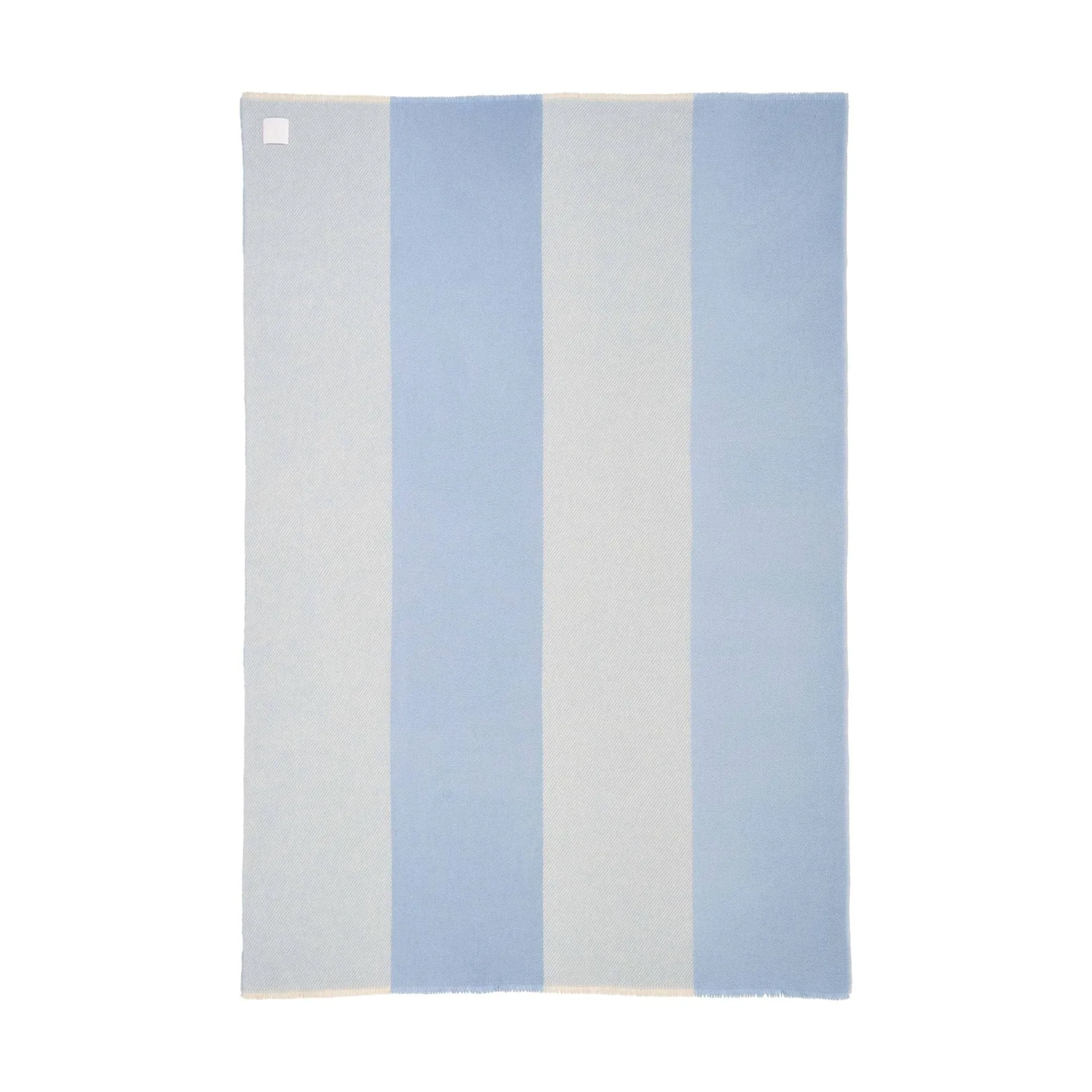 Row stripete ullpledd, Lyseblå, 120x185 cm Scandi Living