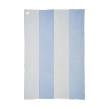Row stripete ullpledd - Lyseblå, 120x185 cm - Scandi Living
