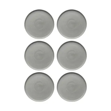 Sandsbro middagstallerken lysegrå, Ø26 cm, 6-pk - Scandi Living