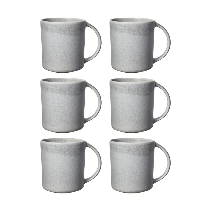 Sandsbro mugg lysegrå, 30 cl, 6-pk - Scandi Living